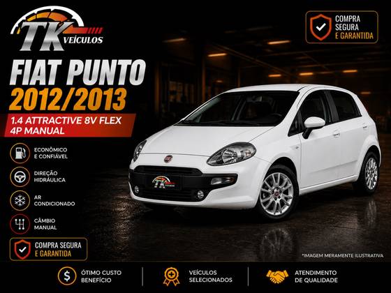 FIAT PUNTO 1.4 ATTRACTIVE 8V FLEX 4P MANUAL FIAT PUNTO 1.4 ATTRACTIVE 8V FLEX 4P MANUAL